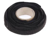 285-4562 RS PRO Cable Tie, Hook and Loop, 150mm x 20 mm, Black Fabric, Pk-25