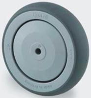 006412 Tente Grey Rubber Non-Marking Trolley Wheel, 100kg