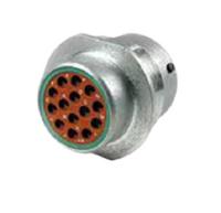 hd34-18-14pn Deutsch, HD34 Series Connector Housing Plug Sliver Panel Mount 14 Way, Wire Termination HD34-18-14PN
