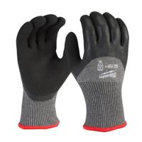 4932479558 Milwaukee Winter Grey Acrylic Work Gloves, Size 8, Nitrile Coating