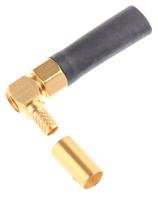 r125176000w Radiall Right Angle 50Ω Cable Mount SMA Connector, Crimp, Solder Termination