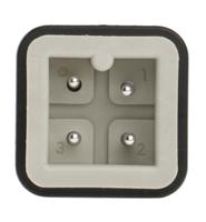 10420000 EPIC Heavy Duty Power Connector Insert, 10A, Male, H-A Series, 3 Contacts