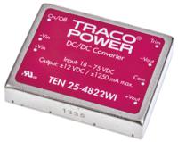 ten-25-4822wi TRACOPOWER TEN 25WI DC-DC Converter, ±12V dc/ ±1.25A Output, 18 → 75 V dc Input, 25W, Through Hole, +85°C Max