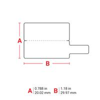 m7-1-425-fp Brady B-425A Black on White Cable Labels, 29.97 mm Width, 20.02mm Label Length, 29.97mm Label Width