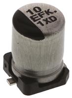 eeefk1e100r Panasonic 10μF Aluminium Electrolytic Aluminium Electrolytic Capacitor 25V dc, Surface Mount - EEEFK1E100R