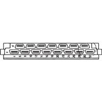 69001-981 nVent SCHROFF 69001 Series Connector for Use with Front Panels, 84.9 x 10.1mm