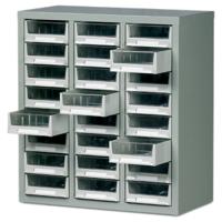 669-3796 RS PRO 24 Steel Cabinet, Steel, 640mm x 586mm x 290mm, Grey