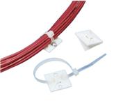 151-28469-mb4a-pa66-wh HellermannTyton Self Adhesive Natural Cable Tie Mount 28 mm x 28mm, 5.4mm Max. Cable Tie Width
