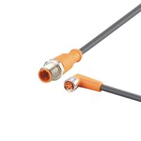 evc888 ifm electronic Male 4 way M12 to Female 4 way M8 Communication Cable, 3 m