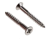 483-3157 RS PRO Pozidriv Countersunk Stainless Steel Wood Screw, A2 304, 4mm Thread, 30mm Length
