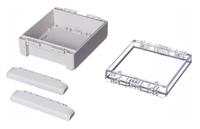 96023225-b-141306-pc-v0-g-7035 Bopla Bocube Series Light Grey Polycarbonate V0 Enclosure, IP66, IP68, IK07, Transparent Lid, 151 x 125 x 60mm