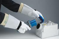 repro08nb Polyco Healthline Electricians Gloves Grey Leather Leather Electricians Gloves, Size 8, Uncoated Coating