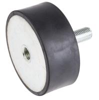 171-2614 RS PRO M16 Anti Vibration Mount, Male to Female Bobbin with 499.51kg Compression Load