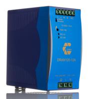 dran120-12a Chinfa DRAN120 Switched Mode DIN Rail Power Supply, 90 → 264V ac ac Input, 12V dc dc Output, 10A Output, 120W