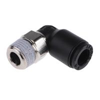 3109-06-10 Legris LF3000 Series Elbow Threaded Adaptor, R 1/8 Male to Push In 6 mm, Threaded-to-Tube Connection Style