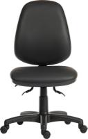 625-802 RS PRO Black Polyurethane Operator Chair, 120kg Weight Capacity