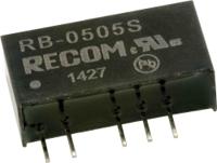 rb-0505s Recom RB DC-DC Converter, 5V dc/ 200mA Output, 4.5 → 5.5 V dc Input, 1W, Through Hole, +85°C Max Temp -40°C Min