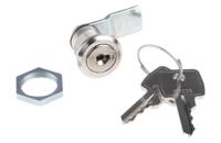 b233017 Euro-Locks a Lowe & Fletcher group Company Camlock, 15.5mm Panel-to-Tongue, 16.3 x 14.1mm Cutout, Key Unlock