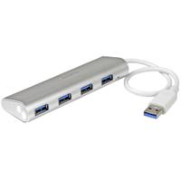 st43004ua StarTech.com 4 Port USB 3.0 USB A  Hub, USB Bus Powered, 112 x 36 x 18mm
