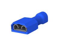 3-350819-2 TE Connectivity Ultra-Fast 250 Blue Insulated Receptacle Spade Connector, Quick Disconnect Receptacle, 6.35 x 0.81mm