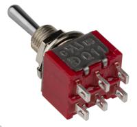 394-421 RS PRO Toggle Switch, Panel Mount, On-Off-On, DPDT, Solder Terminal