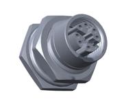 msxs-08pffp-sf7002 Amphenol Industrial Industrial Circular Connector, 8 Contacts, Panel, M12 Connector, Socket, Female, IP67, M Series