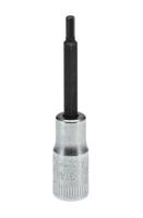 01450006 STAHLWILLE 1/4 in Drive Bit Socket, Hex Bit, 55 mm Overall Length