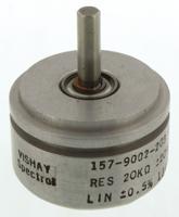 157s203mb9002 Vishay 157 20kΩ Rotary Potentiometer 1-Gang Servo Mount, 157S203MB9002