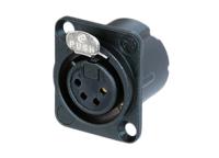 nc4fd-lx-b Neutrik Panel Mount XLR Connector, Female, 50 V, 4 Way, Gold Plating