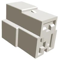 180941 TE Connectivity, FASTIN-FASTON .250 3 Way Nylon Crimp Terminal Housing, 6.35mm Tab Size, Natural