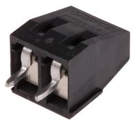 1985881 Phoenix Contact MKDS 1.5/2 HT BK Series PCB Terminal Block, 5mm Pitch, Through Hole Mount, Solder Termination