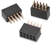 62201021821 Wurth Elektronik WR-PHD Series Straight PCB Socket, 10-Contact, 2-Row, 1.27mm Pitch