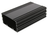 468-6743 RS PRO Black Anodised Aluminium Instrument Case, 125 x 81.4 x 40mm