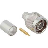 172166 Amphenol RF N-Type Series, Plug Cable Mount N Connector, 50Ω, Crimp Termination, Straight Body