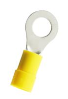 270-7644 RS PRO Insulated Crimp Ring Terminal, M6 Stud Size, 4mm² to 6mm² Wire Size, Yellow