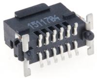 244854-244854-e ERNI SMC Series Straight Surface PCB Header, 12 Contact(s), 1.27 mm Pitch, 2 Row, Shrouded