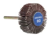 2615050232 Dremel 502 Aluminium Oxide Flap Wheel, 28.6mm Diameter, P80 Grit, Coarse/Fine