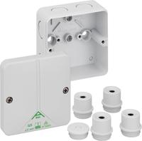 80240001 Spelsberg Abox m 025 Series Grey Polystyrene Junction Box, IP54, IP65, 0 Terminals, 82 x 82 x 52mm