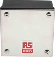 471-1580 RS PRO 316 Stainless Steel Satin Square Adaptable Enclosure Box, 104mm x 104mm x 50mm
