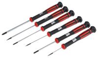 125-3107 RS PRO Pozidriv; Slotted Precision Screwdriver Set, 6-Piece