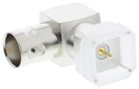 j01001a1948 Telegartner, Jack PCB Mount BNC Connector, 50Ω, Through Hole Termination, Right Angle Body