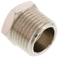 0904-13-21 Legris LF3000 Series Straight Threaded Adaptor, R 1/2 Male to G 1/4 Female, Threaded Connection Style