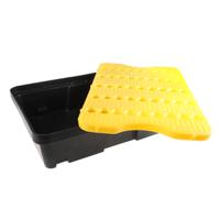 893-0369 RS PRO Polyethylene Spill Tray with Grate for Industrial Storage, 20L Capacity