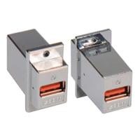 ecf504-uaas-hr L-Com Straight, Panel Mount, Plug- Single Port Type Type A USB Connector