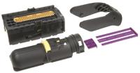 284743-1 TE Connectivity, Micro Quadlok System Automotive Connector Socket Black, Brown Cable Mount 94 Way