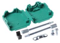 mhdppk9-g-k MH Connectors MHDPPK-SLIM Series Polyamide D Sub Backshell, 9 Way, Strain Relief