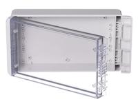 96025225-b-221306-pc-v0-g-7035 Bopla Bocube Series Light Grey Polycarbonate V0 Enclosure, IP66, IP68, IK07, Transparent Lid, 231 x 125 x 60mm