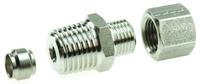 1805-06-13 Legris Stainless Steel Pipe Fitting, Straight Hexagon Coupler, Male BSP 1/4in