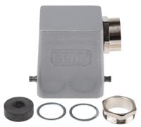 1295450070022200 EPIC H-BE Heavy Duty Power Connector Hood, 6 Contacts, PG21 Thread, Side Entry