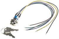 jd9o126w APEM Key Switch, DPST, 4 A @ 28 V dc 2-Way Flat-Key